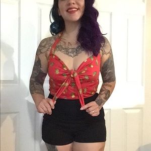 Red Pineapple Halter